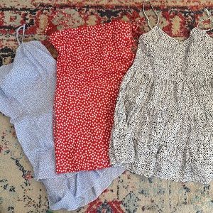 Lot of 3 Summer Patterned Day Dresses - Shein - NWOT